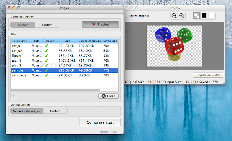 开源PNG图像批量压缩工具 Pngyu v1.0.5 绿色中文版