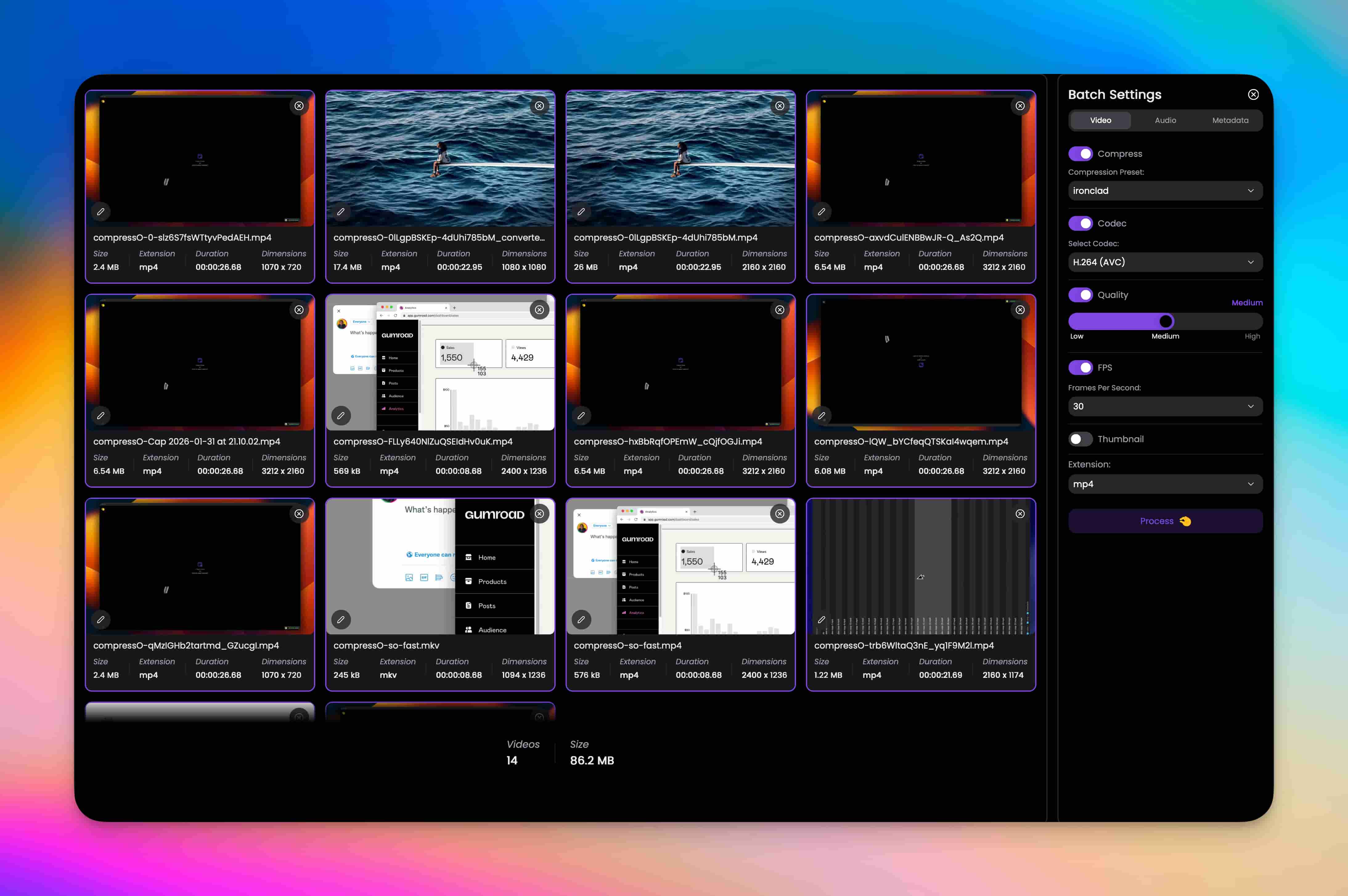 开源本地视频压缩神器 CompressO v2.1.1 中文版